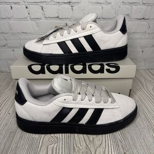 Adidas Grand Court Alpha 00s Tennis Shoes Men’s 10.5 Gray Black Suede IH1287 New